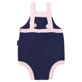 Flower Embroidered Knit Sunsuit- Navy SS24