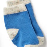 Endive, Bluebell, Blue Organic 3 pack baby socks AW24