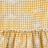 ALICE EMBROIDERED GINGHAM DRESS - YELLOW SS24