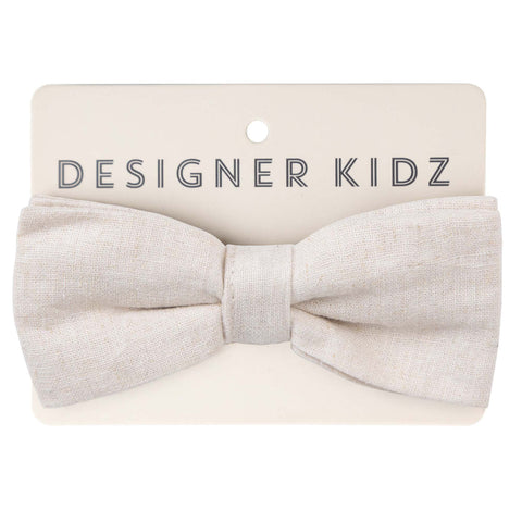 Finley Linen Bow Tie - Sand AW25