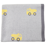 Classic Tip Truck Knit Blanket Grey 100cm x 80cm AW24