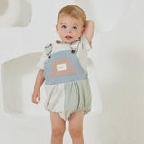 Colour Block Rib Romper SS24