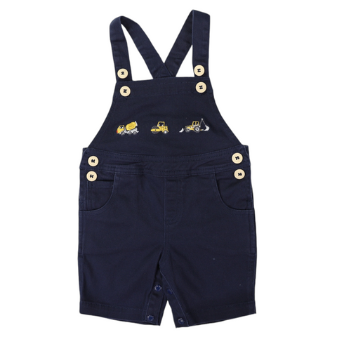 Trucks and Diggers Embroidered Shortall Navy SS24