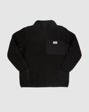 District Kids Half Pile Fleece Jackets- Black AW25