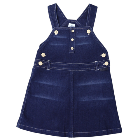 Denim Pinafore Dark Wash SS24