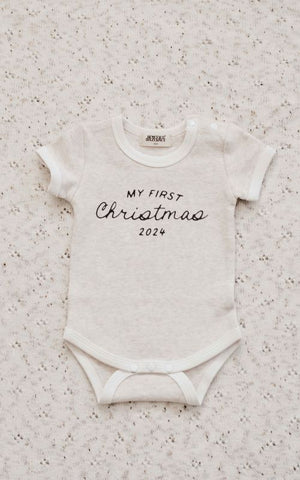 My First Christmas Bodysuit- White SS24