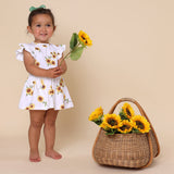 Sunflower short sleeve organic Dress SS24