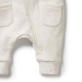 Oatmeal Organic Quilted Growsuit AW24