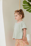 Sage Rib Flutter Tee SS24