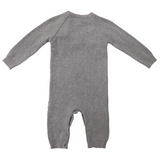 Tip Truck Knit Onesie Charcoal AW24