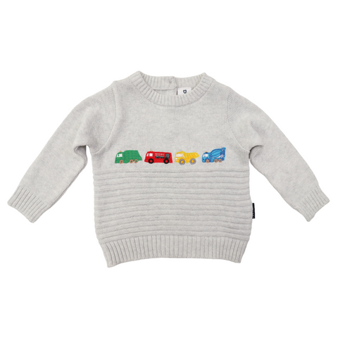 Trucks Embroidered Sweater Grey AW24