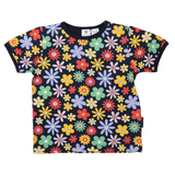 Cotton PJs Flower Print Navy SS24