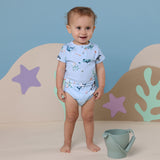 Blue Ocean Short Sleeve Organic Bodysuit SS24