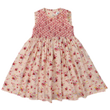 Hand Smocked Floral Dress Rose SS24