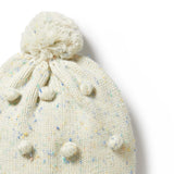 Dew Fleck Knitted Bauble Hat AW24