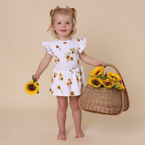 Sunflower short sleeve organic Dress SS24