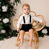 Bradley Boys Suspenders - Navy AW25