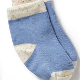 Endive, Bluebell, Blue Organic 3 pack baby socks AW24