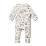 Woodland Organic Zipsuit with feet AW24