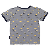 Cotton PJs Trucks and Diggers Print Navy SS24