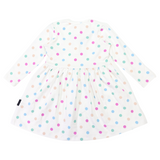 Polkadot cotton Dress- Cream AW25
