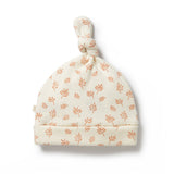 Winter Bloom Organic Waffle Knot Hat AW24