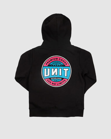 Baxter Kids Fleece Hoodie- Black AW25