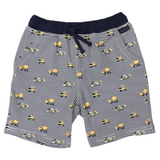 Cotton PJs Trucks and Diggers Print Navy SS24