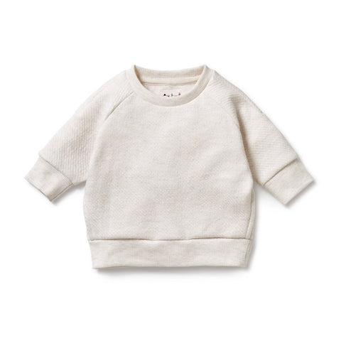 Oatmeal Organic Quilted Sweat AW24