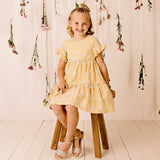 ALICE EMBROIDERED GINGHAM DRESS - YELLOW SS24