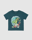 Kids Tees- Surf Rex Teal SS23