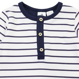 Striped Bodysuit- Navy AW25
