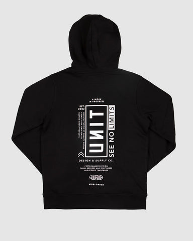 Vision Youth Fleece Hoodie- Black AW25