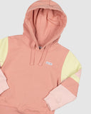 Crest Kids Fleece Hoodie- Peach Pink AW25