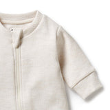 Oatmeal Organic Quilted Growsuit AW24