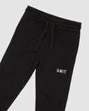 Stack Kids Fleece Track Pants- Black AW25