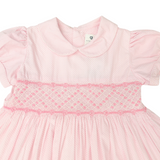 Hand Smocked Frill Dress Pink SS24