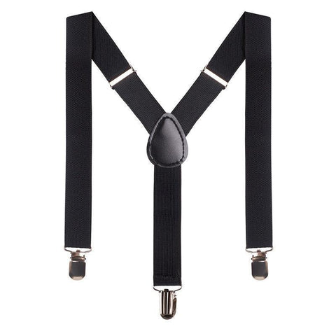 Bradley Boys Suspenders - Black AW25
