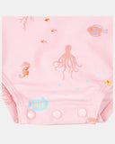 Swim Baby Onesie Long Sleeve Classic- Coral SS24