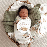 Kanga Organic Jersey Wrap & Beanie Set