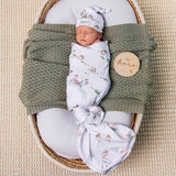 Duck Pond Organic Jersey Wrap & Beanie Set