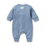 Storm Blue Organic Quilted Growsuit AW24