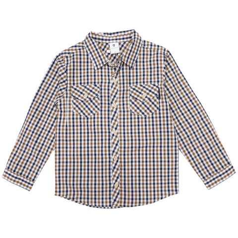 Check Shirt- Beige AW25