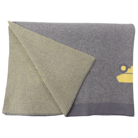Classic Tip Truck Knit Blanket Charcoal 100cm x 80cm AW24
