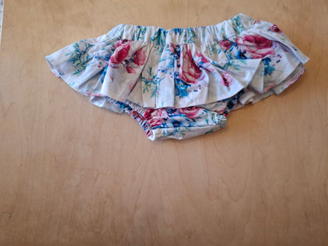 White Floral Tutu Skort