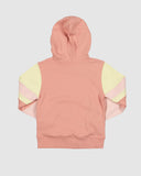 Crest Kids Fleece Hoodie- Peach Pink AW25