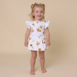 Sunflower short sleeve organic Dress SS24