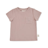 Taupe Rib T-shirt SS24