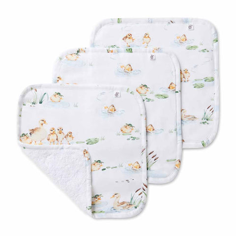 Duck Pond Organic Wash Cloths- 3pack