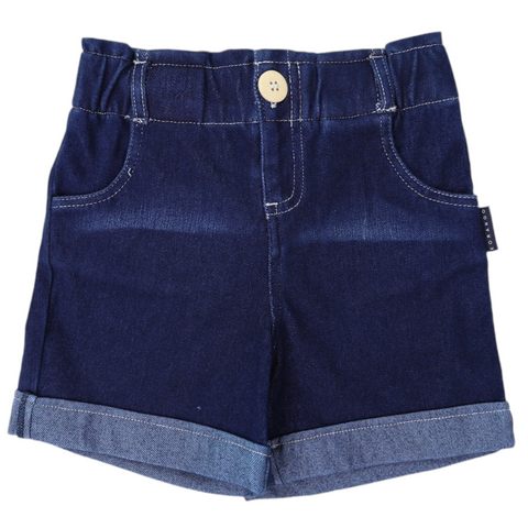 High Waisted Denim Short Dark SS24